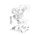 Craftsman 247203726 transmission/wheel/pulleys diagram