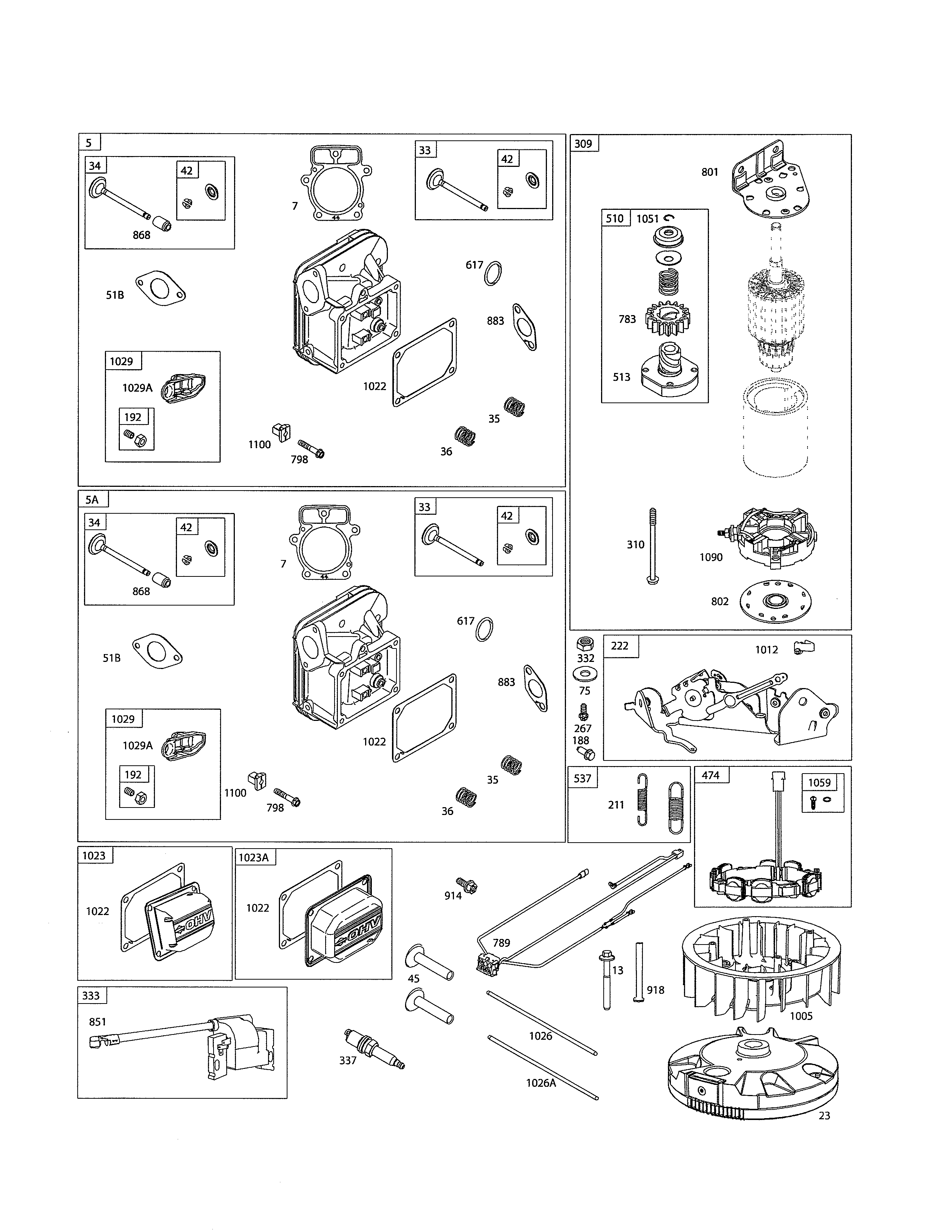 Motor-starter/head-cylinder