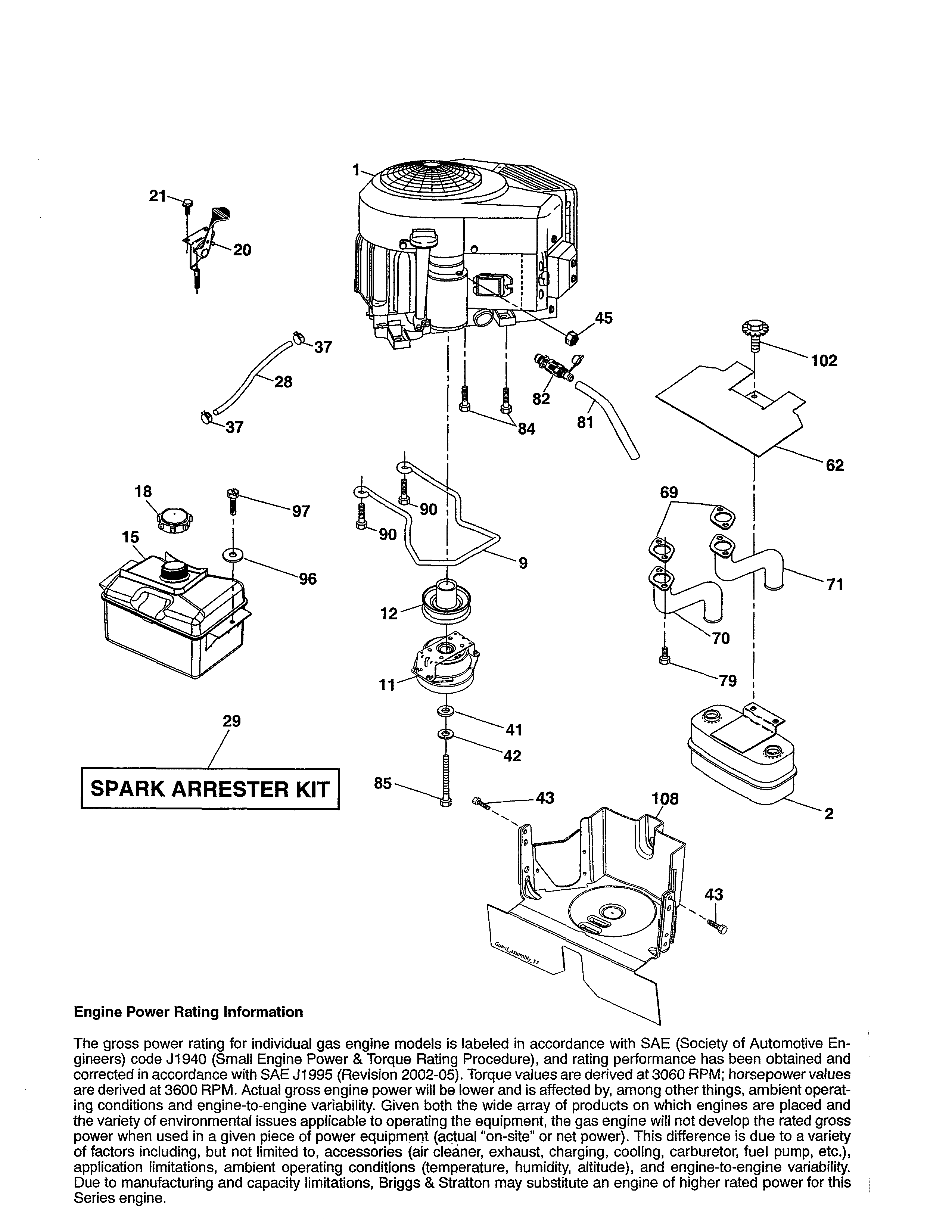 Page - 6 Official Craftsman 917989800 front-engine lawn tractor parts ...