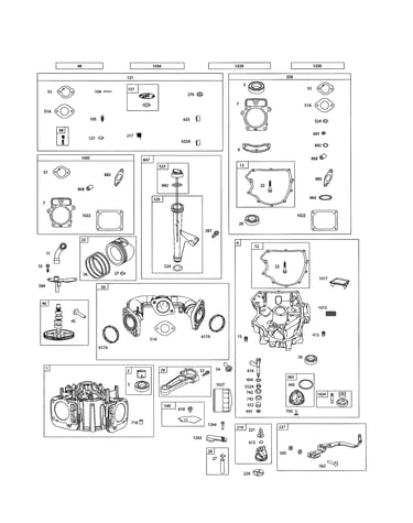 Cylinder/sump/gasket sets
