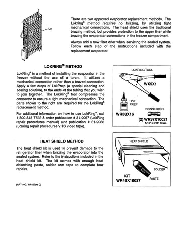 Evaporator instructions