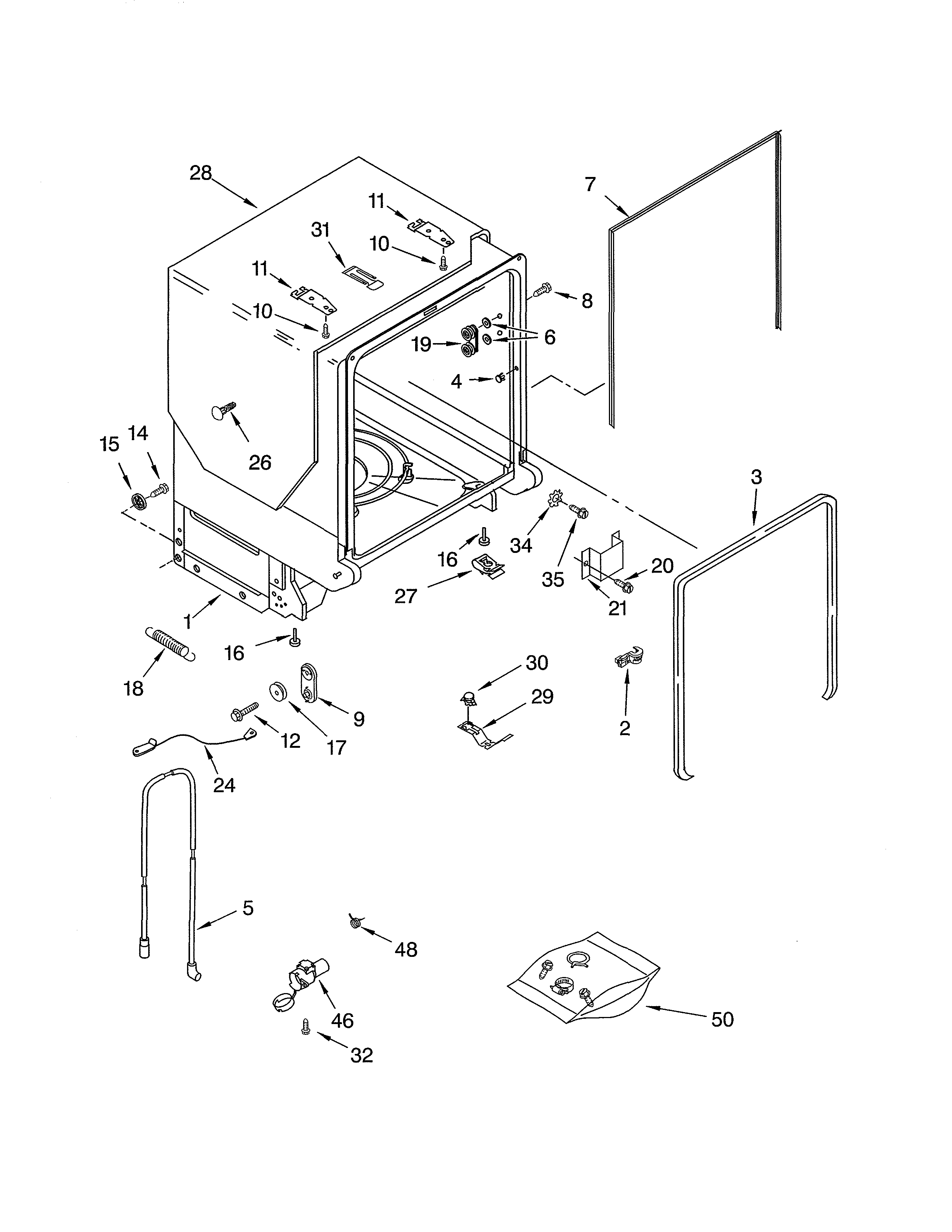 Tub & frame