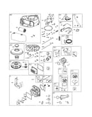 Carburetor/head-cylinder/blower housing