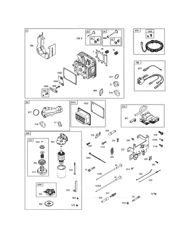 Head-cylinder/motor-starter