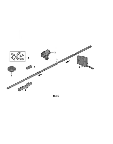 Rail assembly parts
