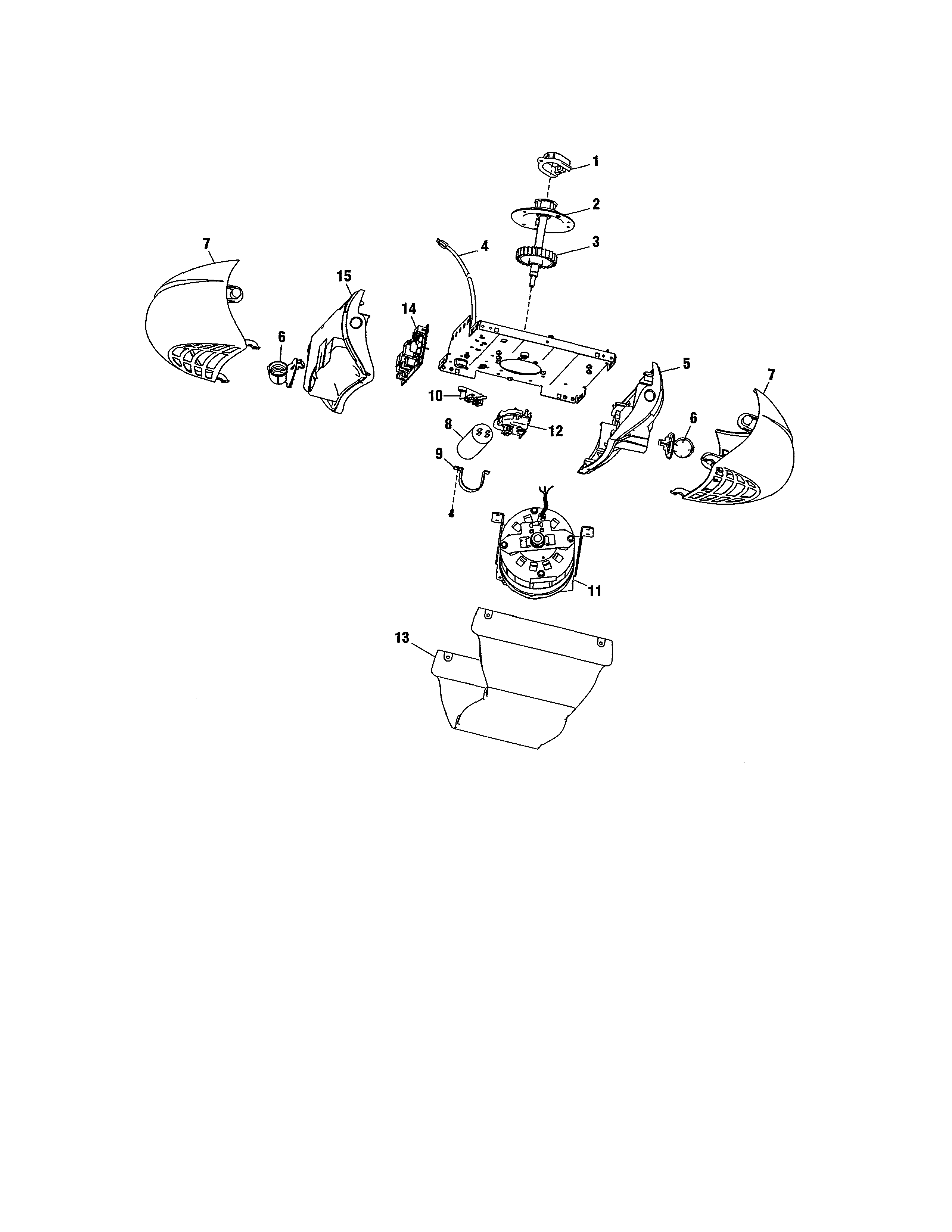 Motor unit assembly parts