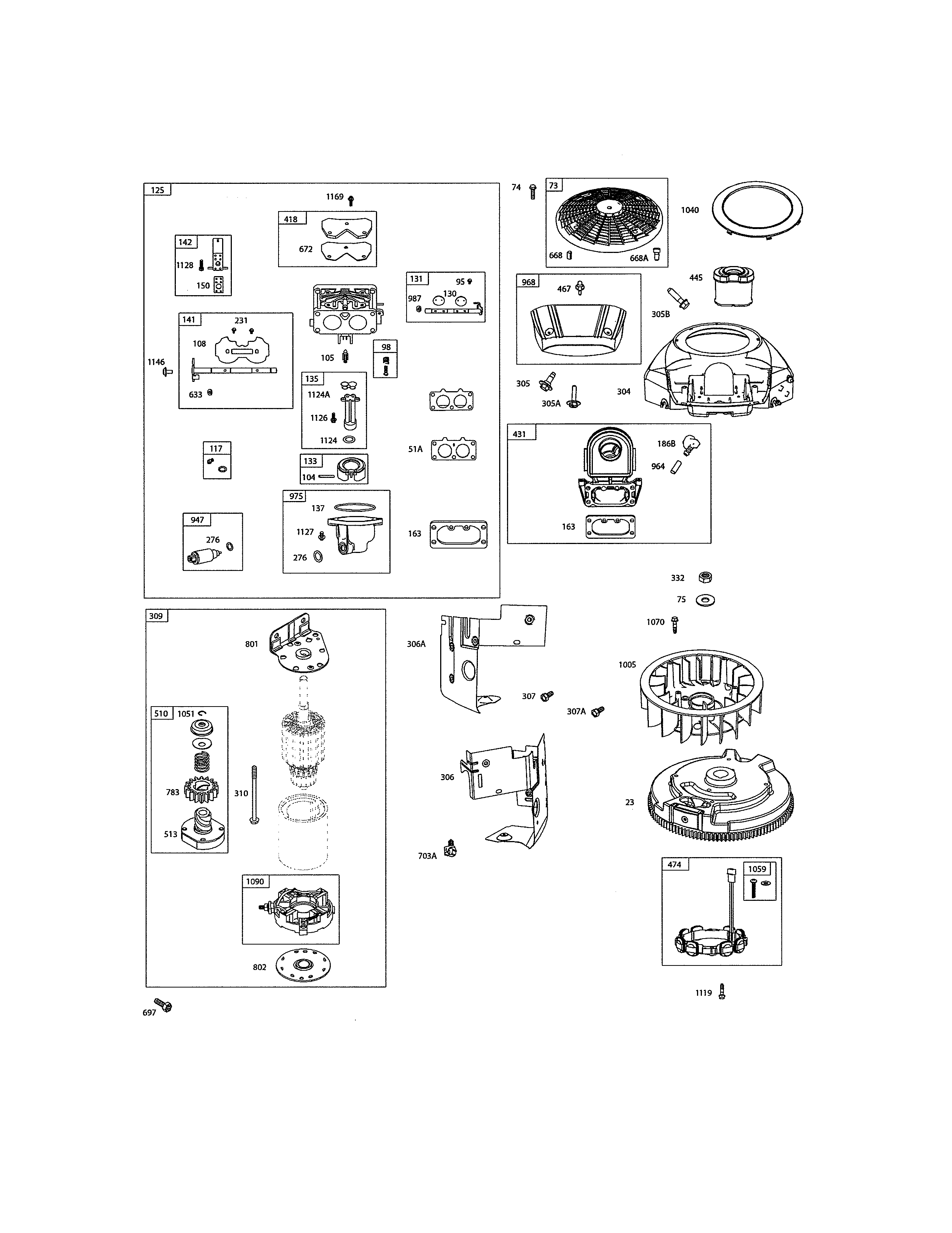 Carburetor/motor-starter