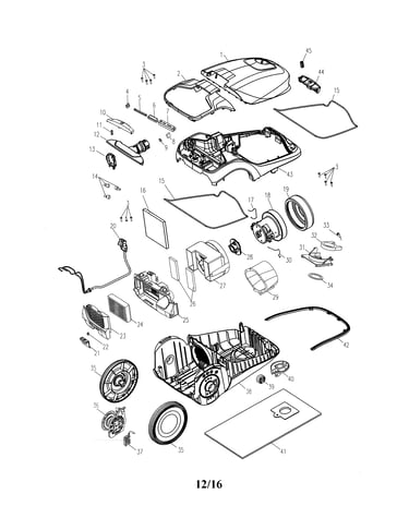 Canister/fan motor