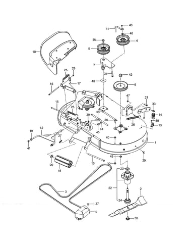 Mower deck/cutting deck