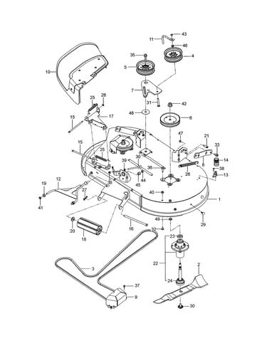 Mower deck/cutting deck