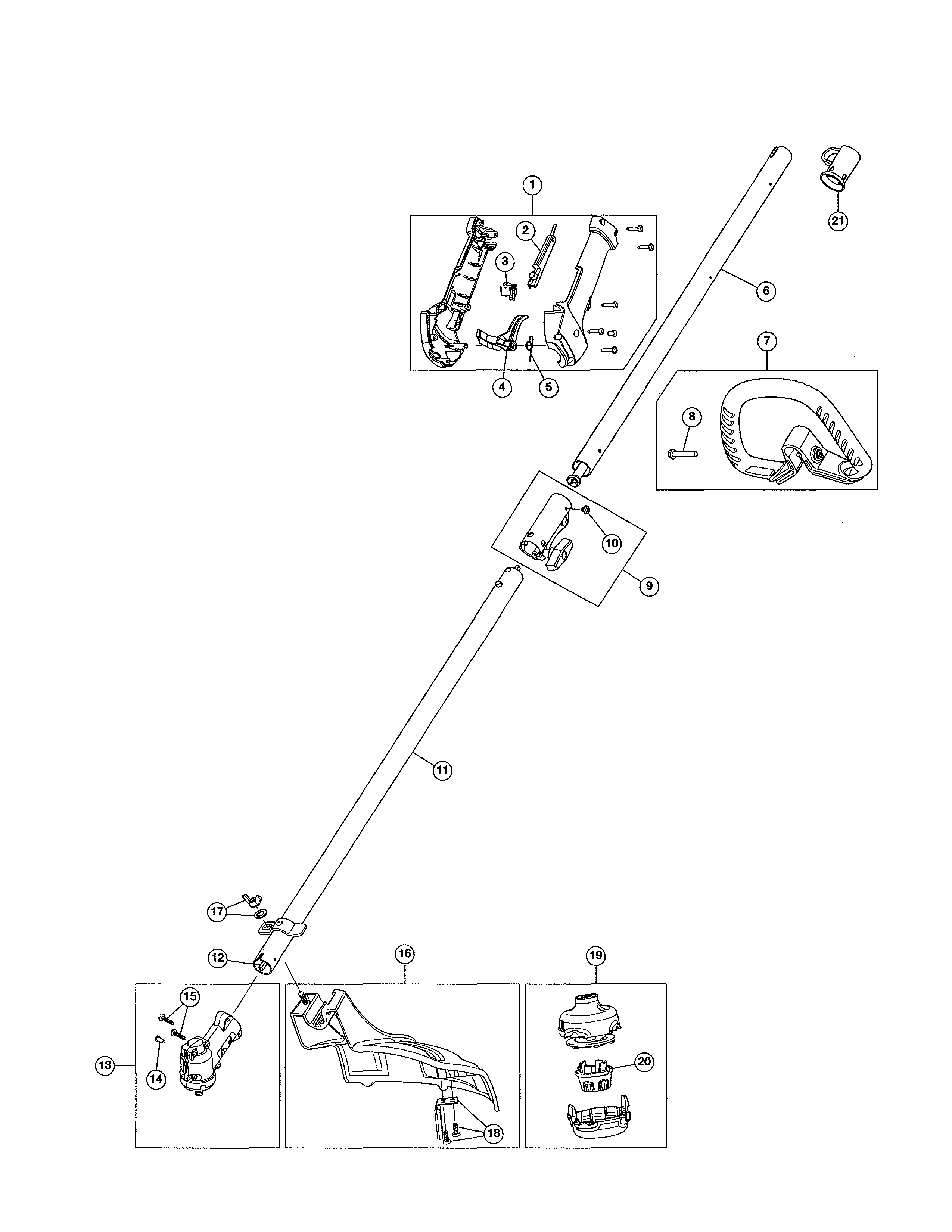 Throttle housing/shaft/shield