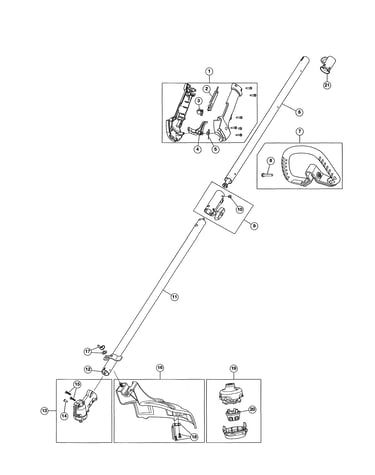 Throttle housing/shaft/shield