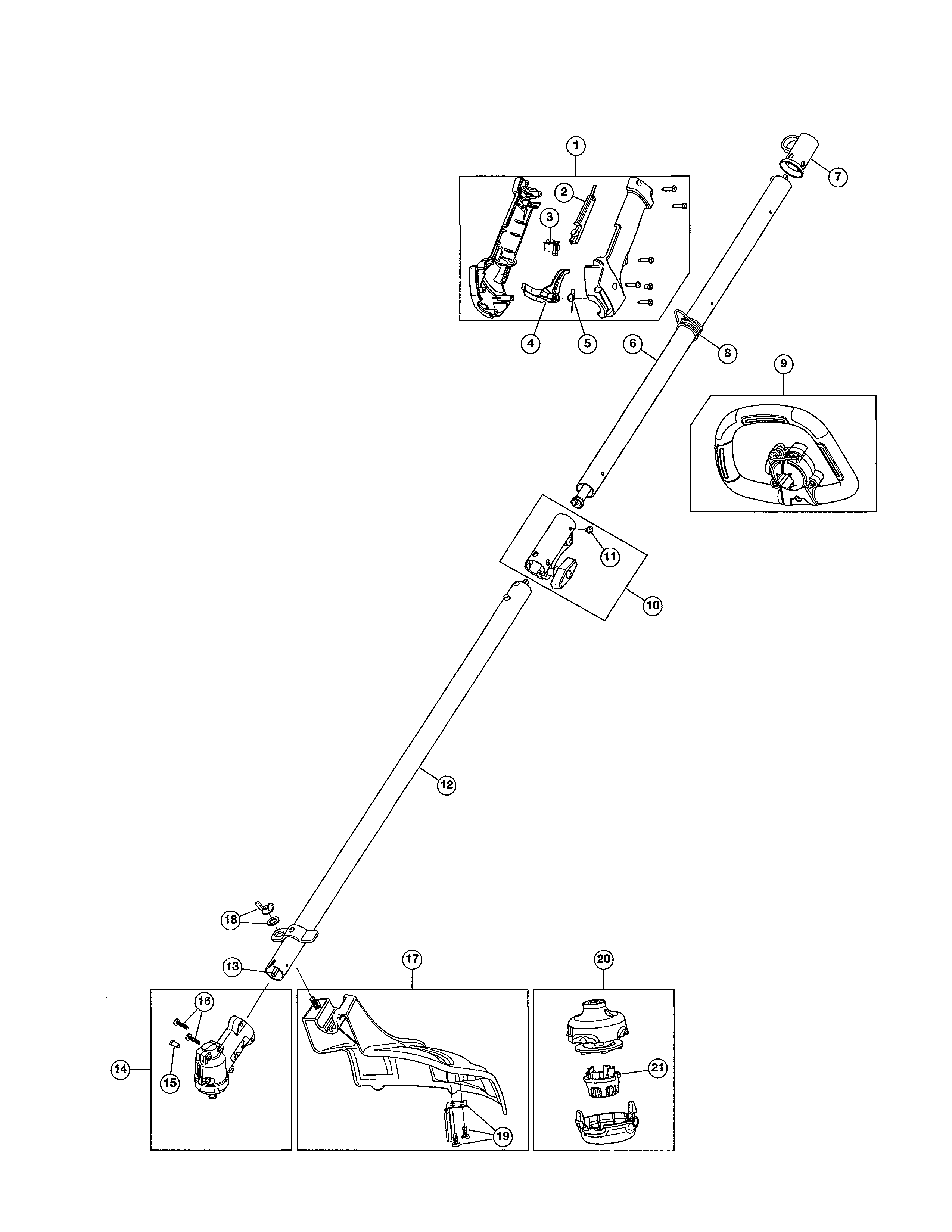 Throttle housing/shaft/shield