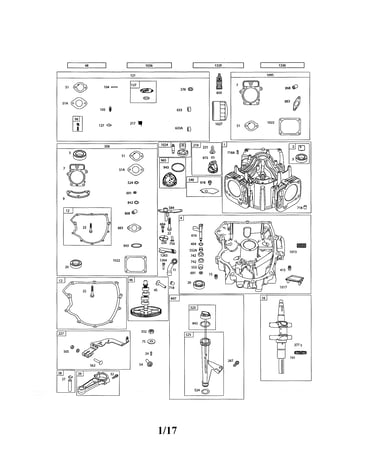 Cylinder/sump/crankshaft