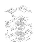 Refrigerator shelf parts