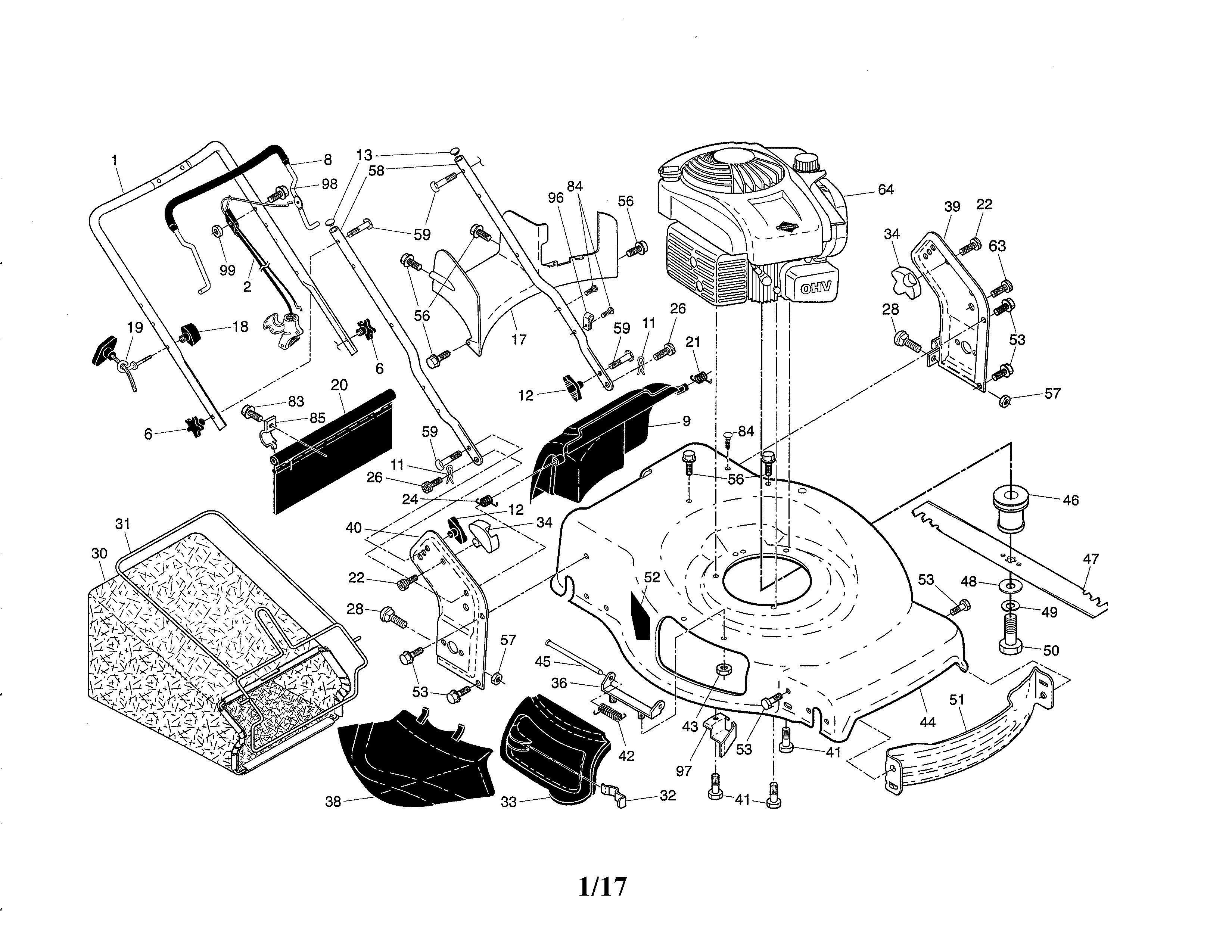 ENGINE/HOUSING/HANDLE