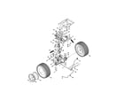MTD 13B226JD099 tranmission/wheels diagram