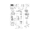 Craftsman 917204081 motor-starter/flywheel diagram
