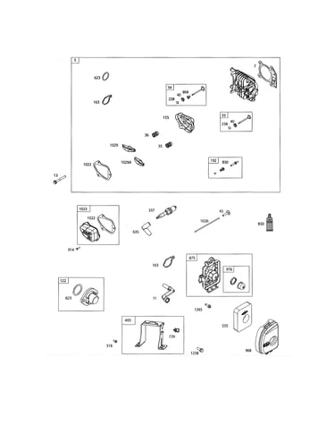 Head-cylinder/air cleaner base