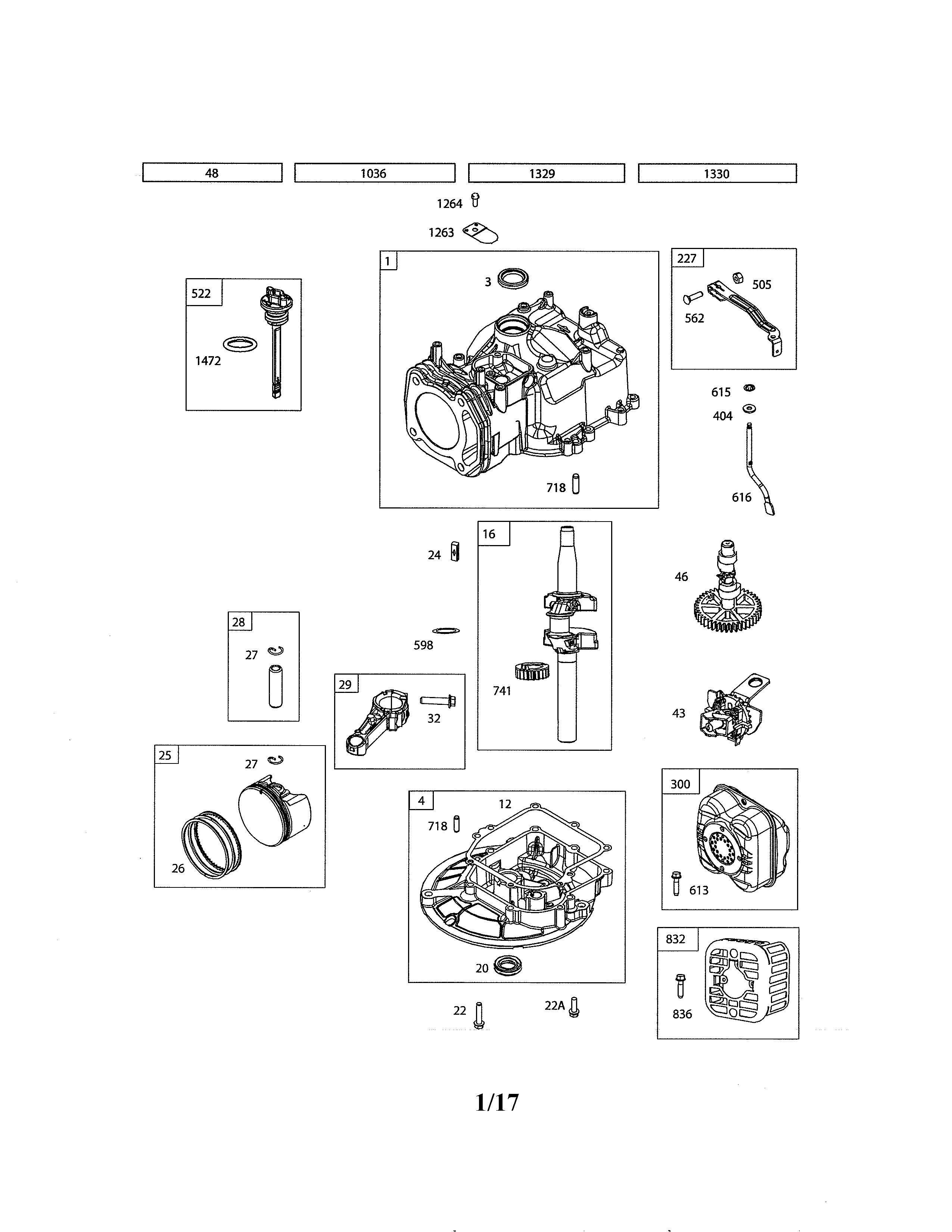 CYLINDER/CRANKSHAFT/SUMP