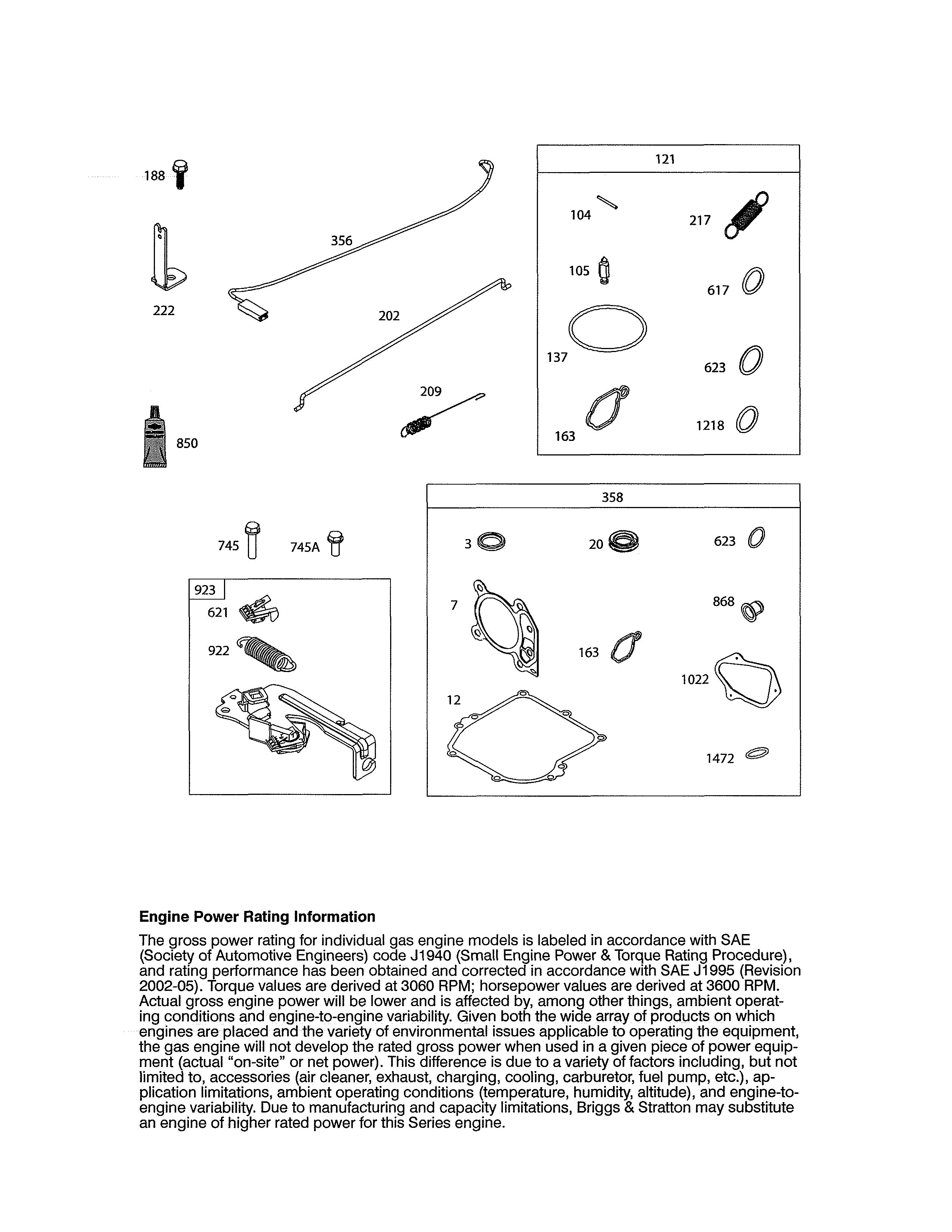 GASKET SETS/BRAKE