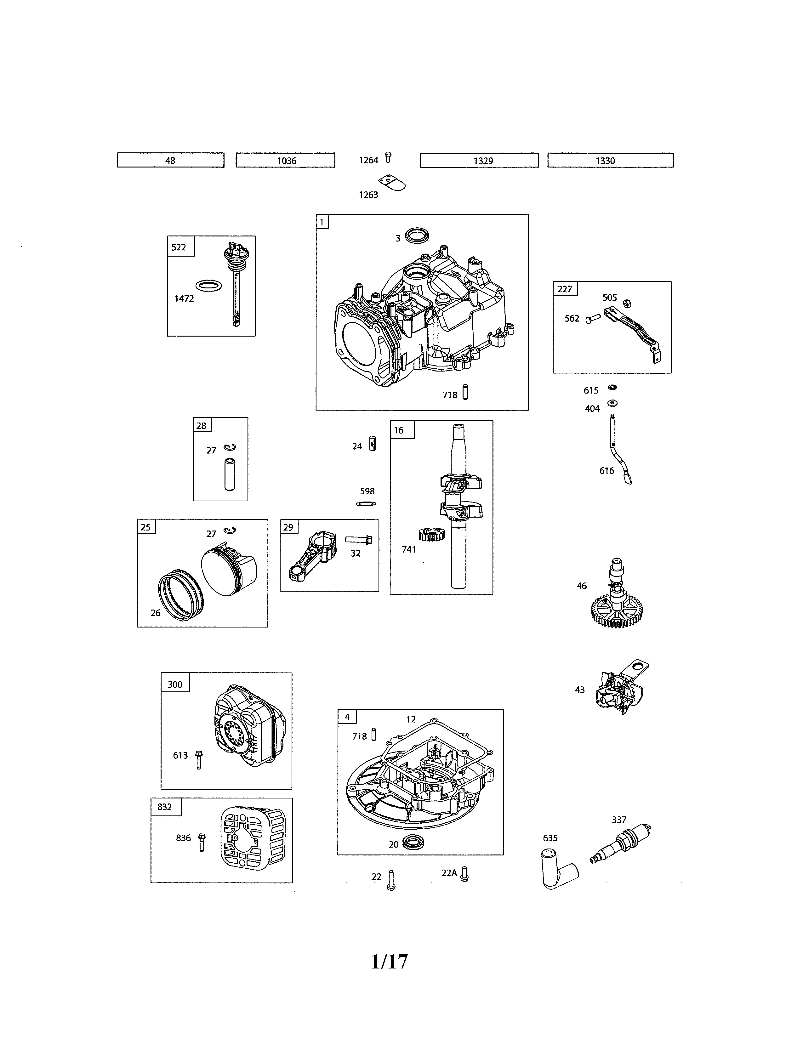 CYLINDER/CRANKSHAFT/SUMP