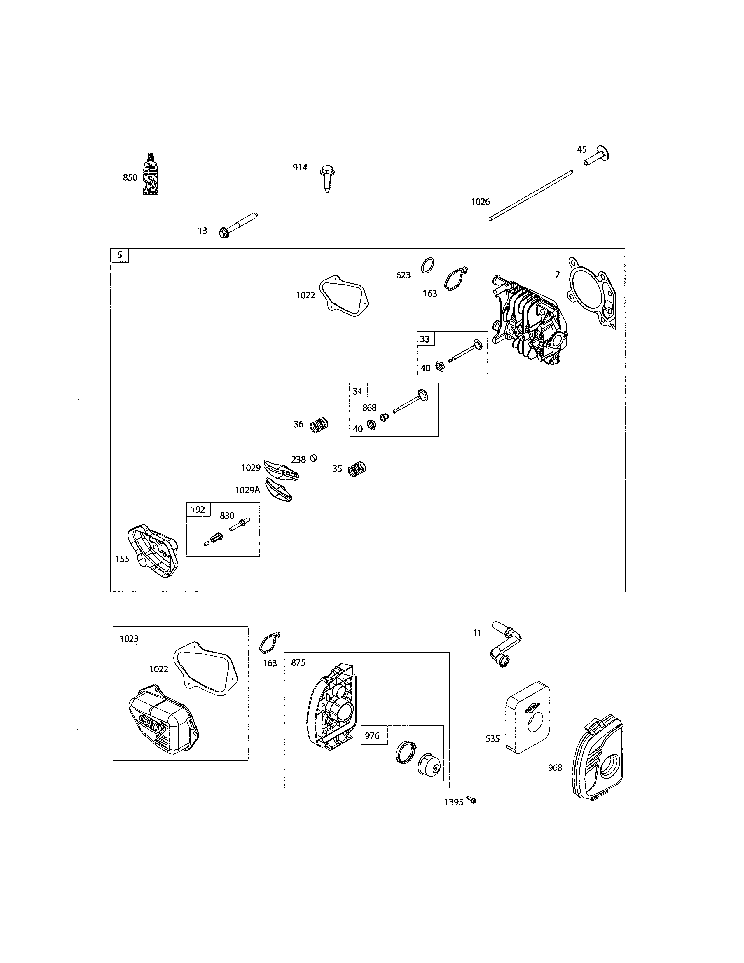 Head-cylinder/air cleaner base