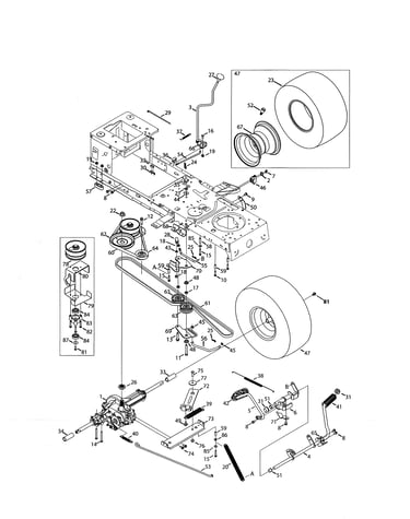 Transmission/wheel assembly