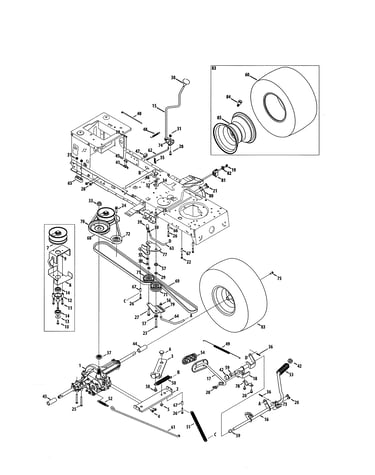 Transmission/wheel assembly