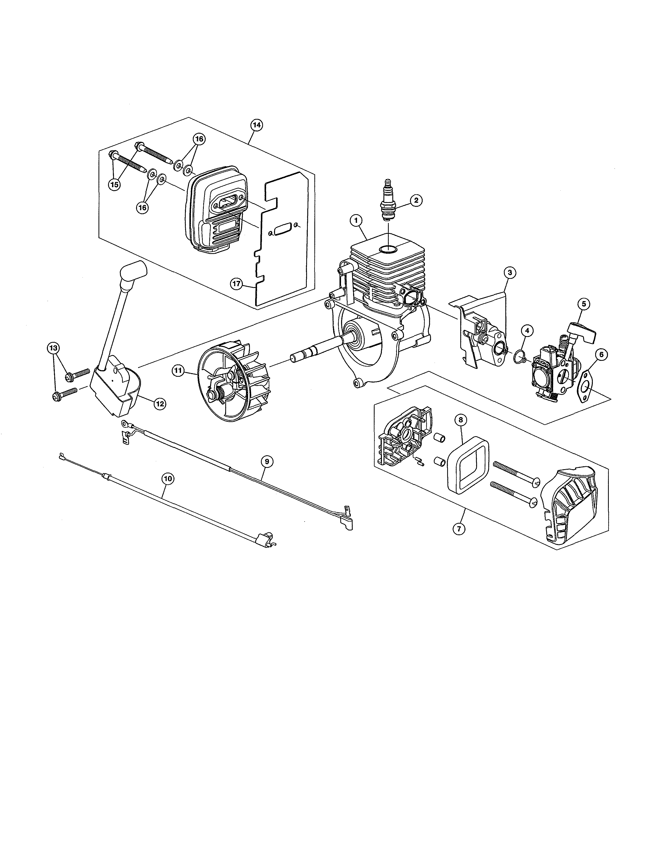 SHORTBLOCK/MUFFLER