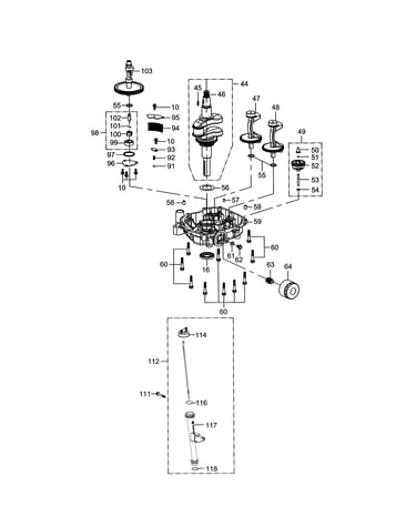 Crankshaft/crankcase cover