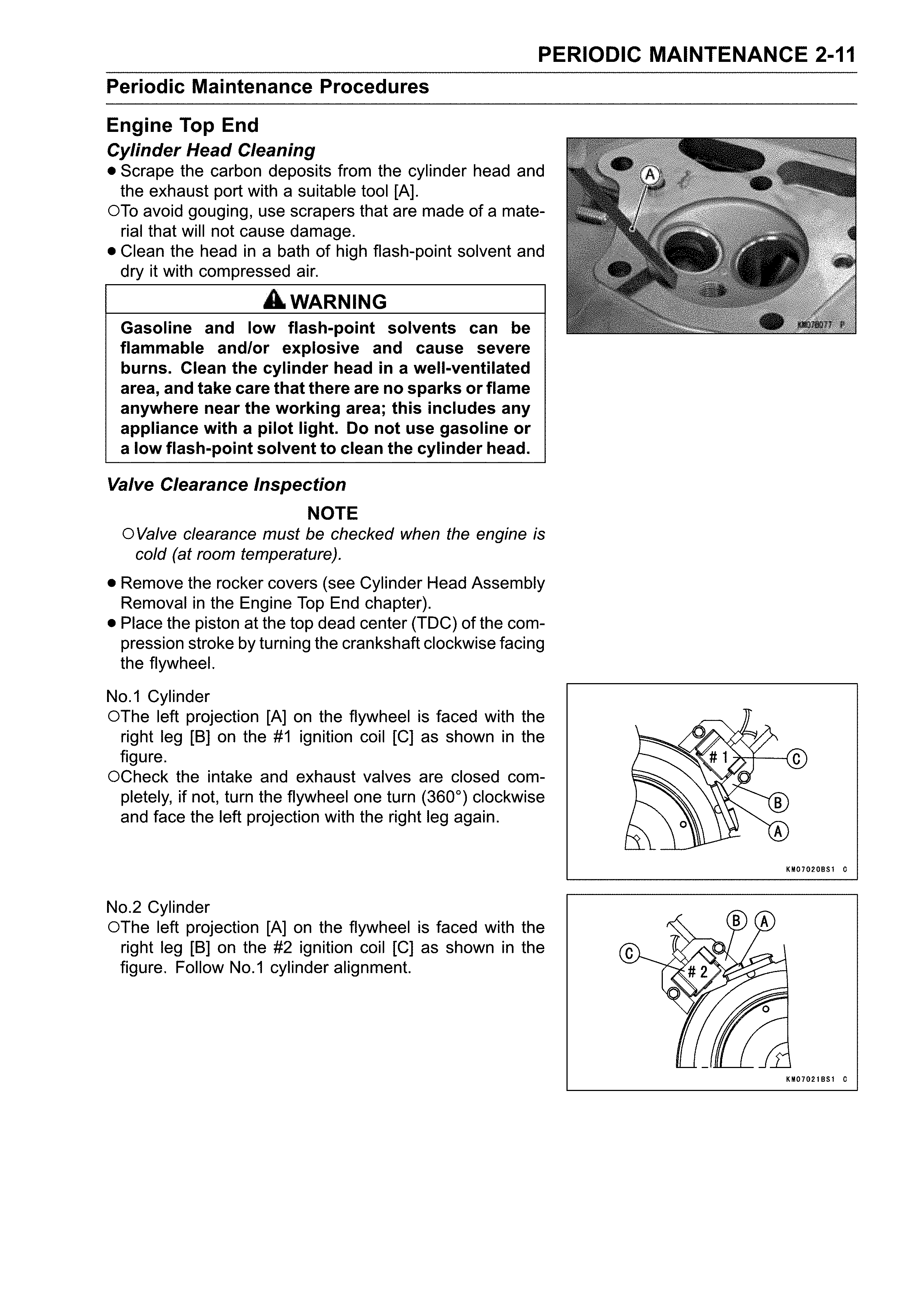 Periodic maintenance procedures