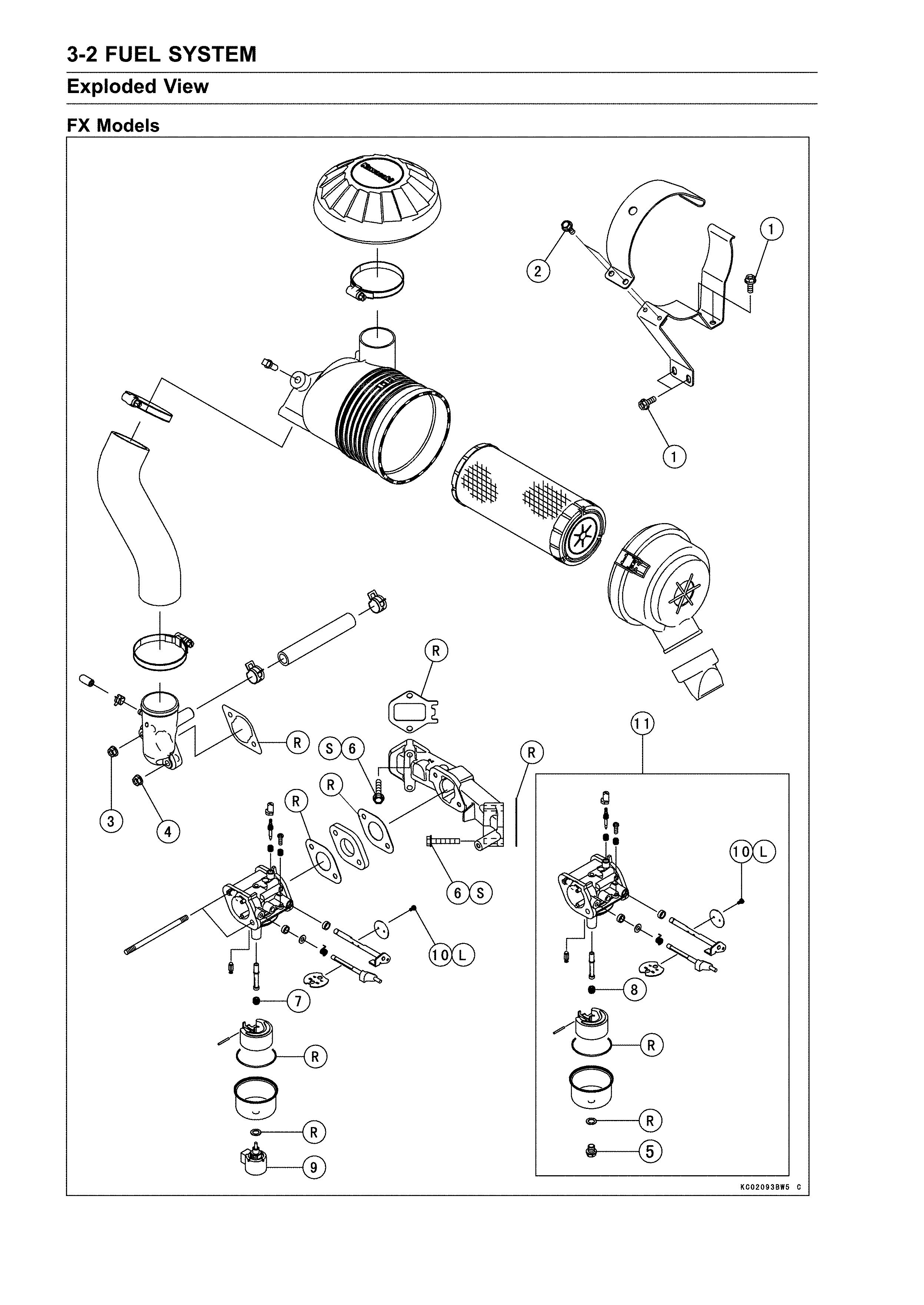 Exploded view - fx models