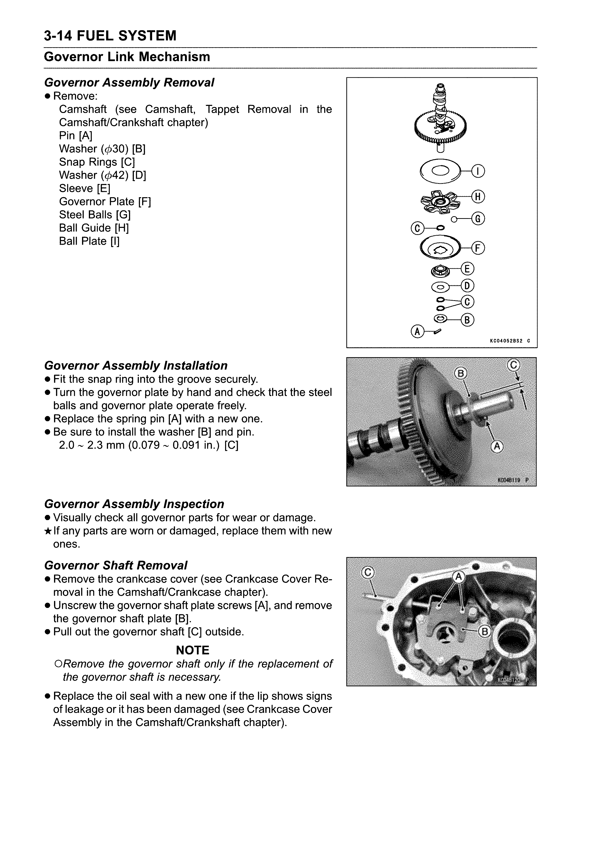 Governor link mechanism