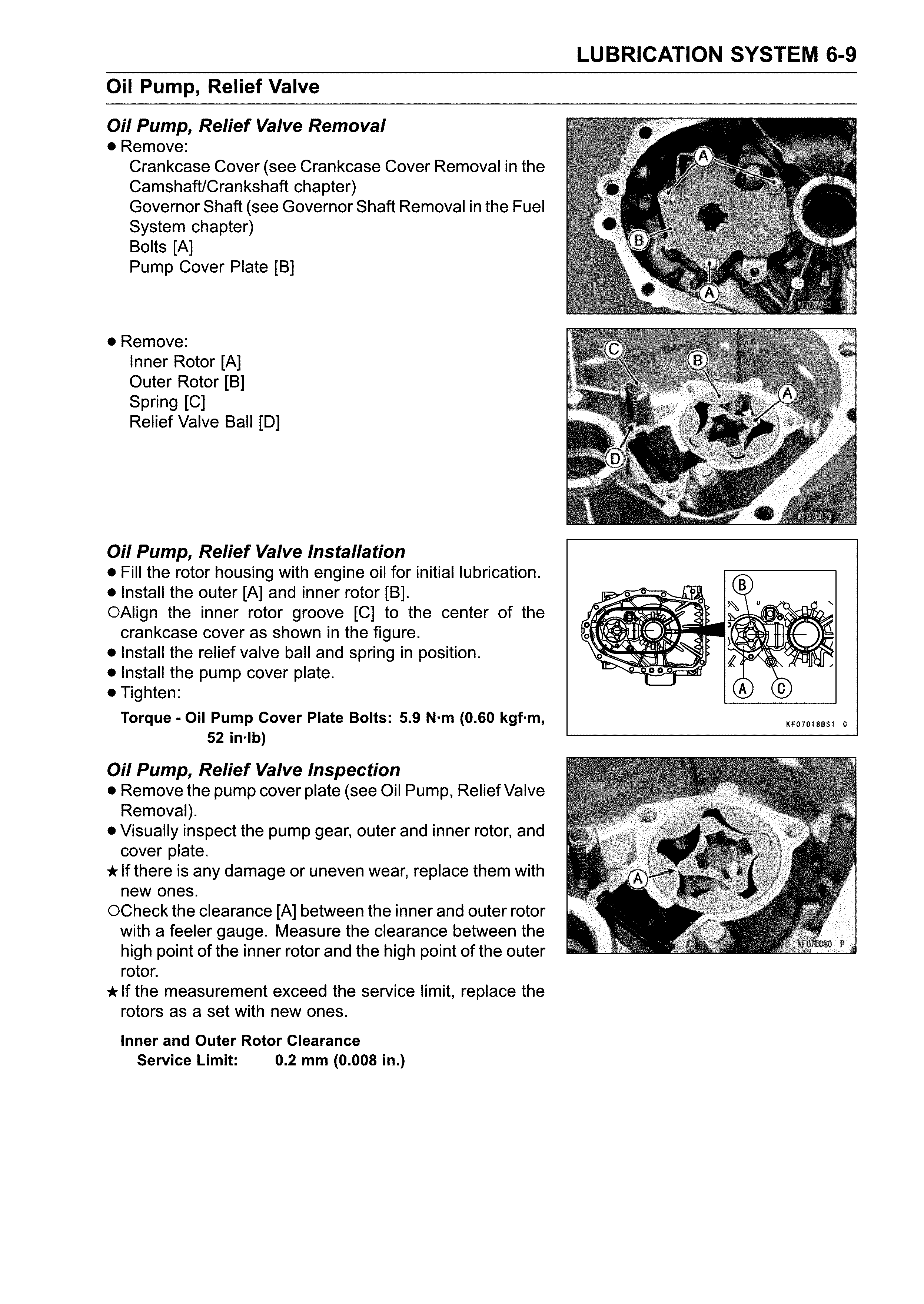 Oil pump, relief valve