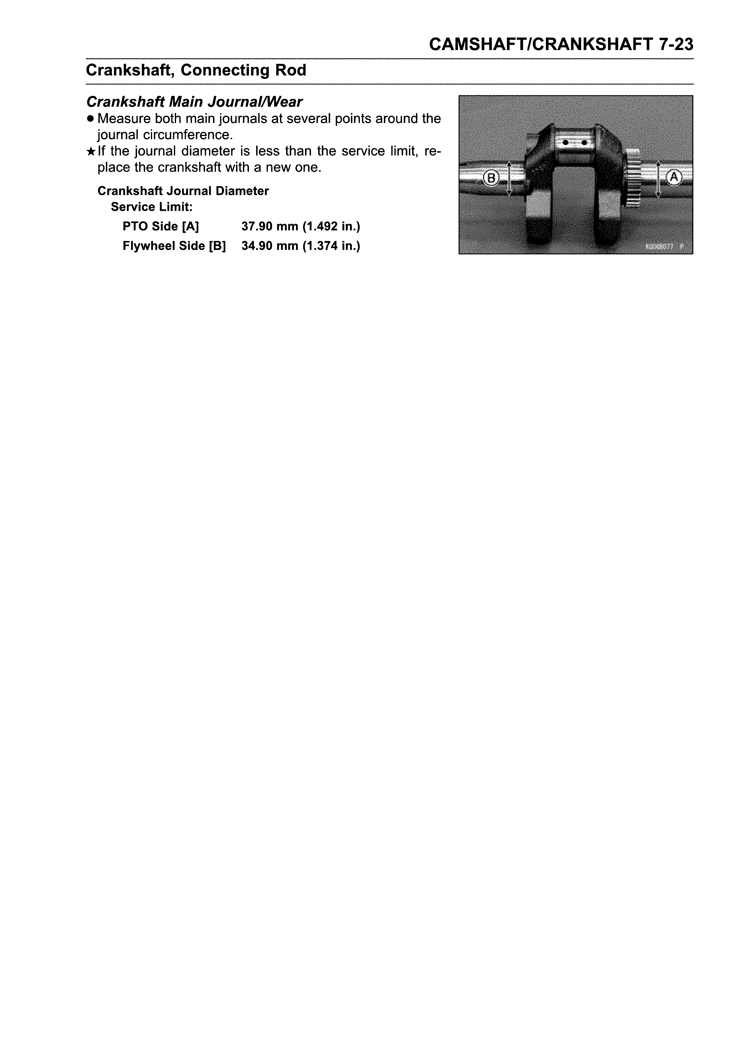 Crankshaft, connecting rod