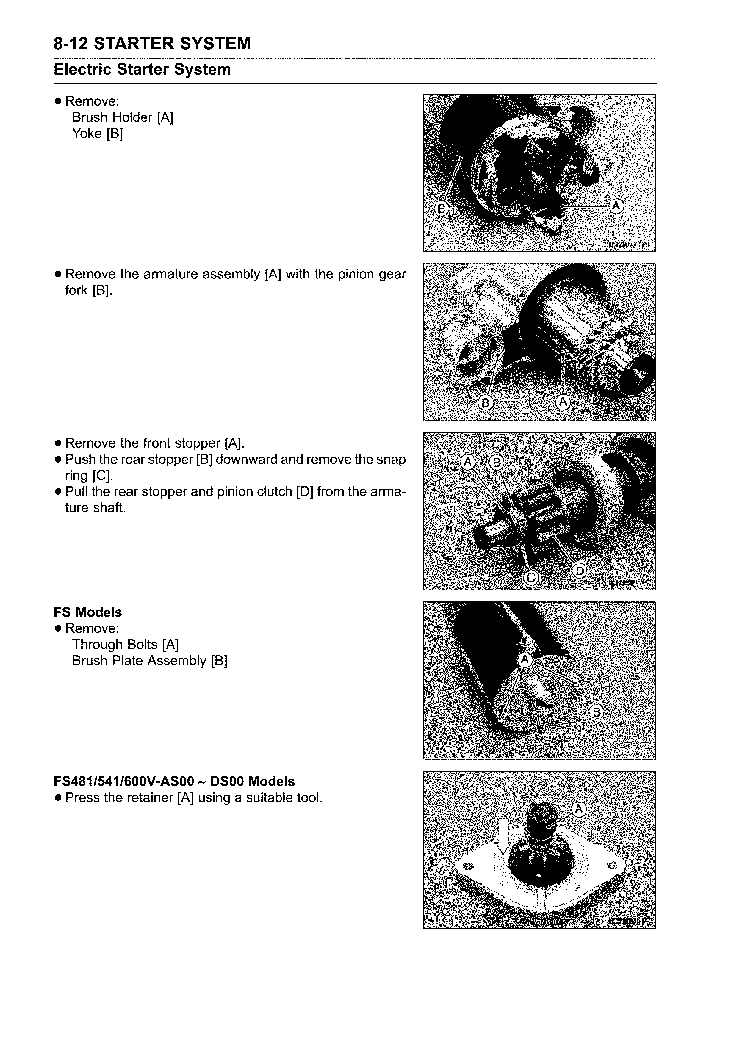 Electric starter system