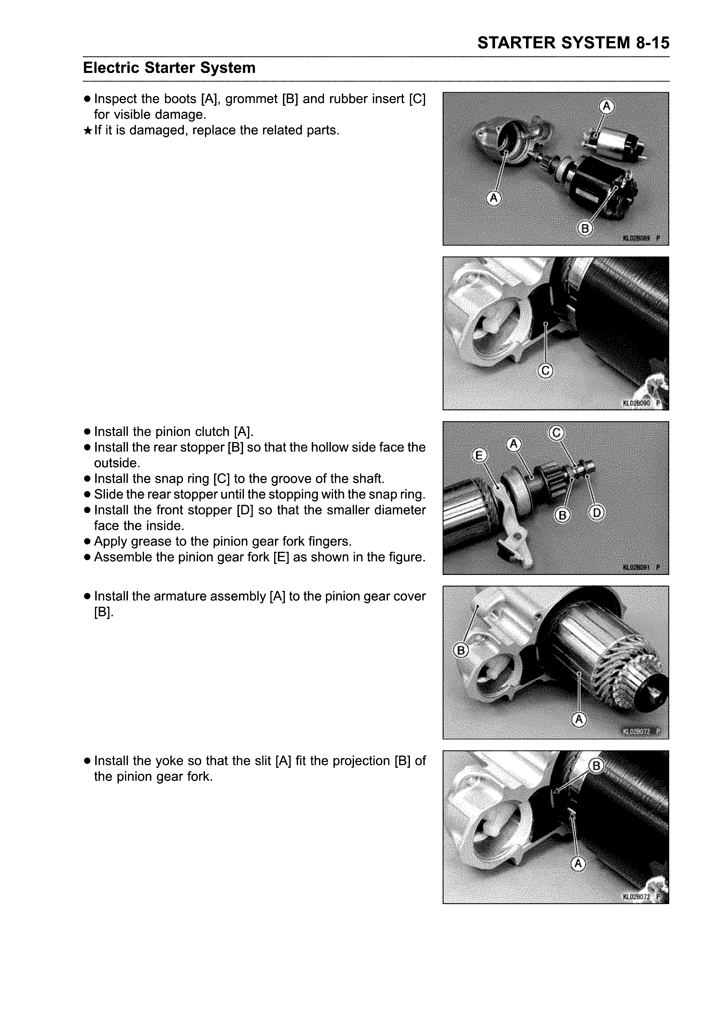 Electric starter system