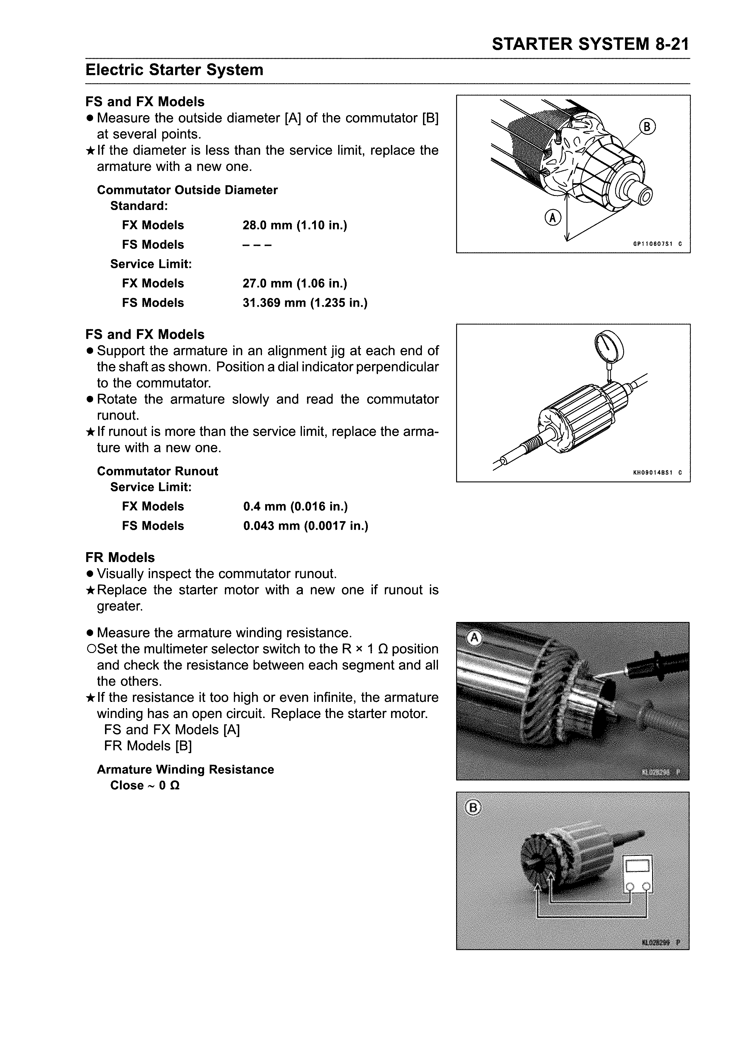 Electric starter system
