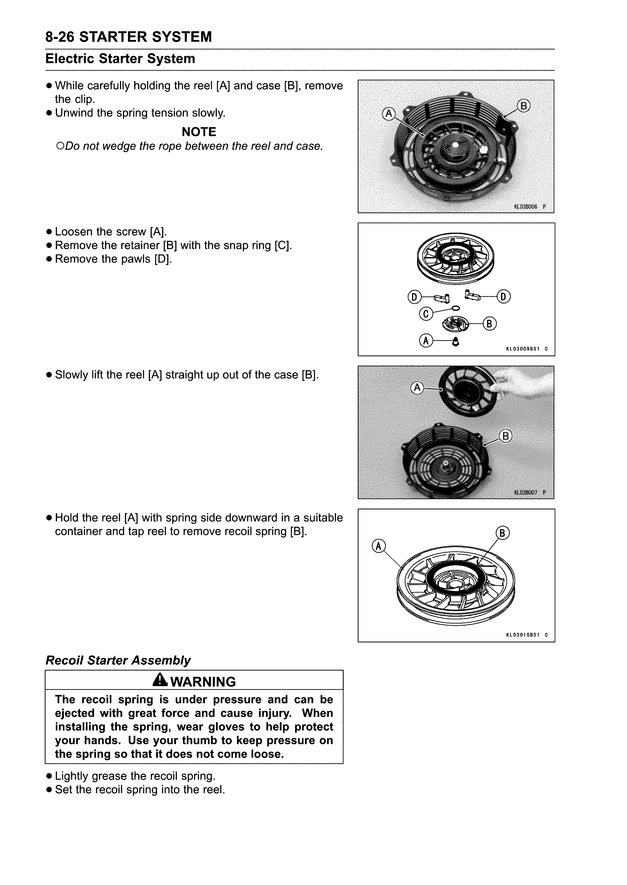 Electric starter system