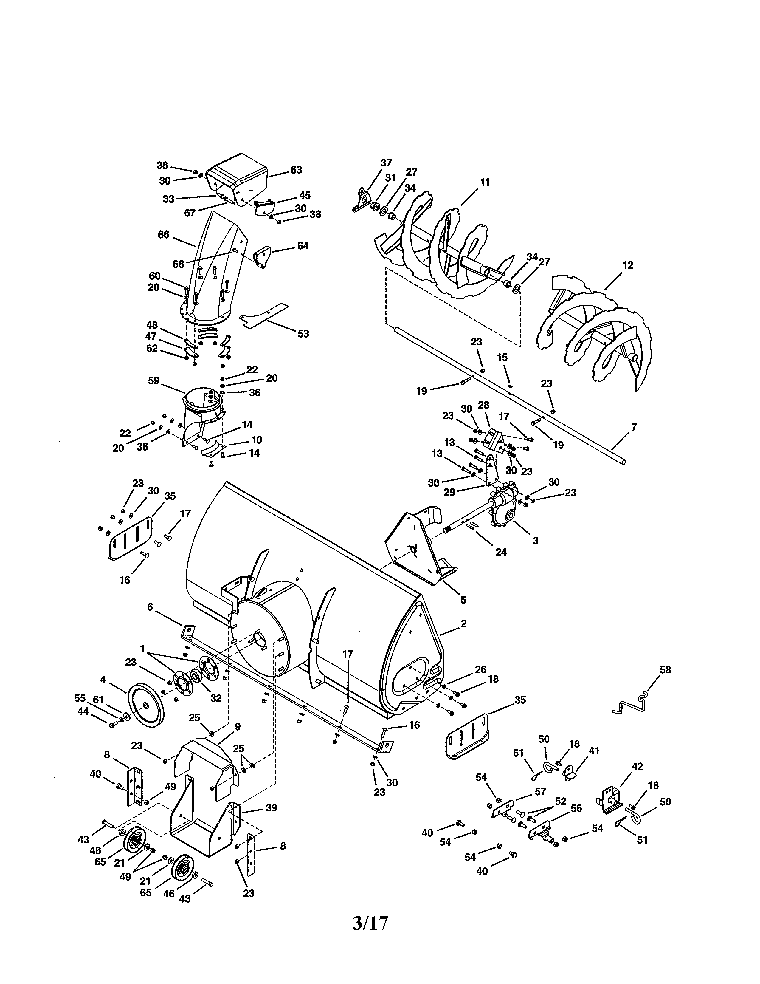Official Craftsman 486248374 snowblower attachment parts