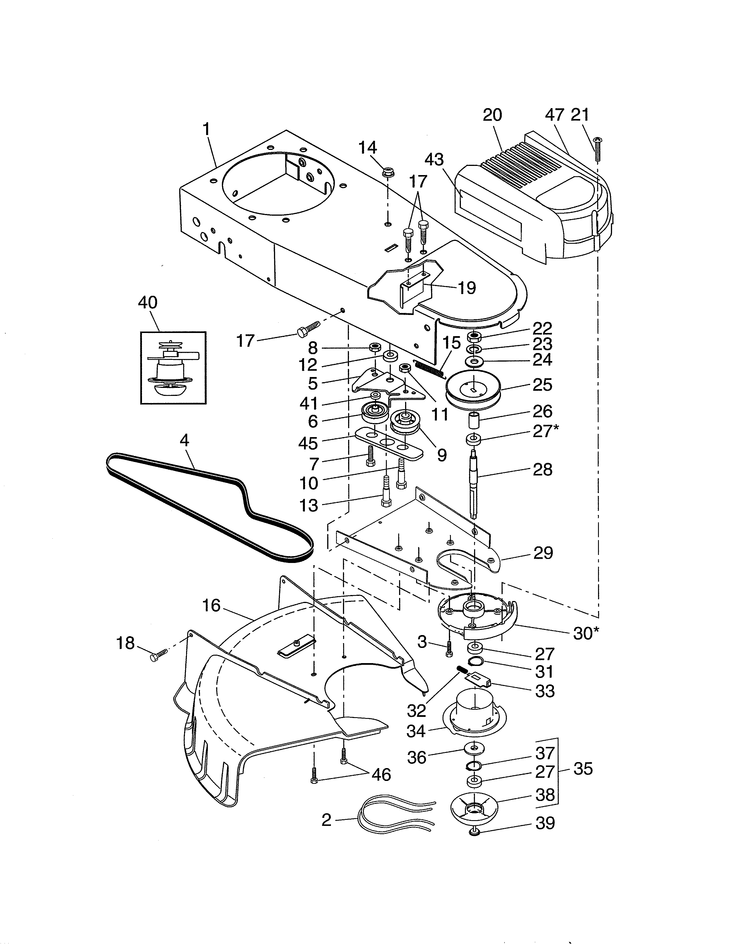 Chassis/deflector