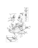 Deck/spindle/deck chute