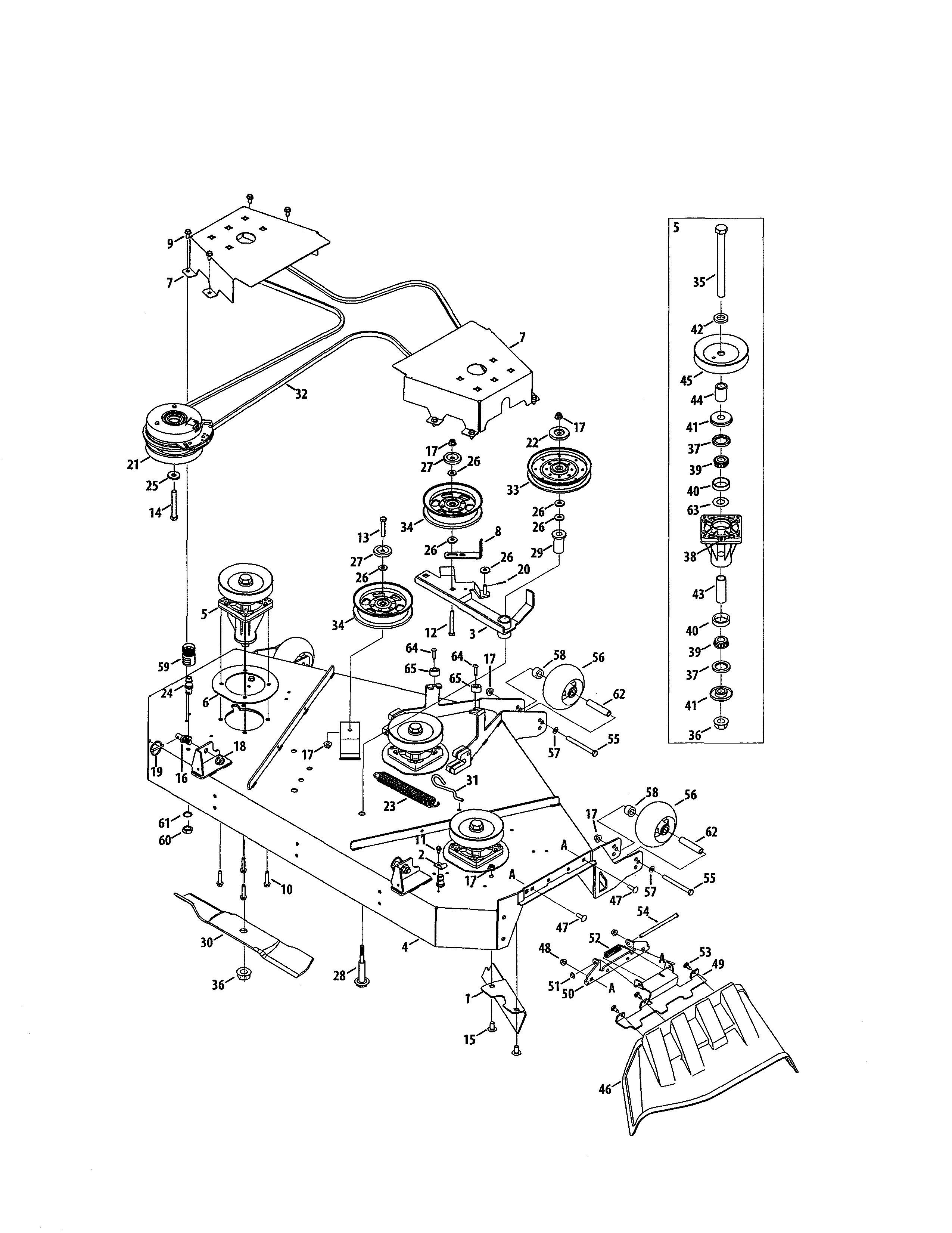 Deck/spindle