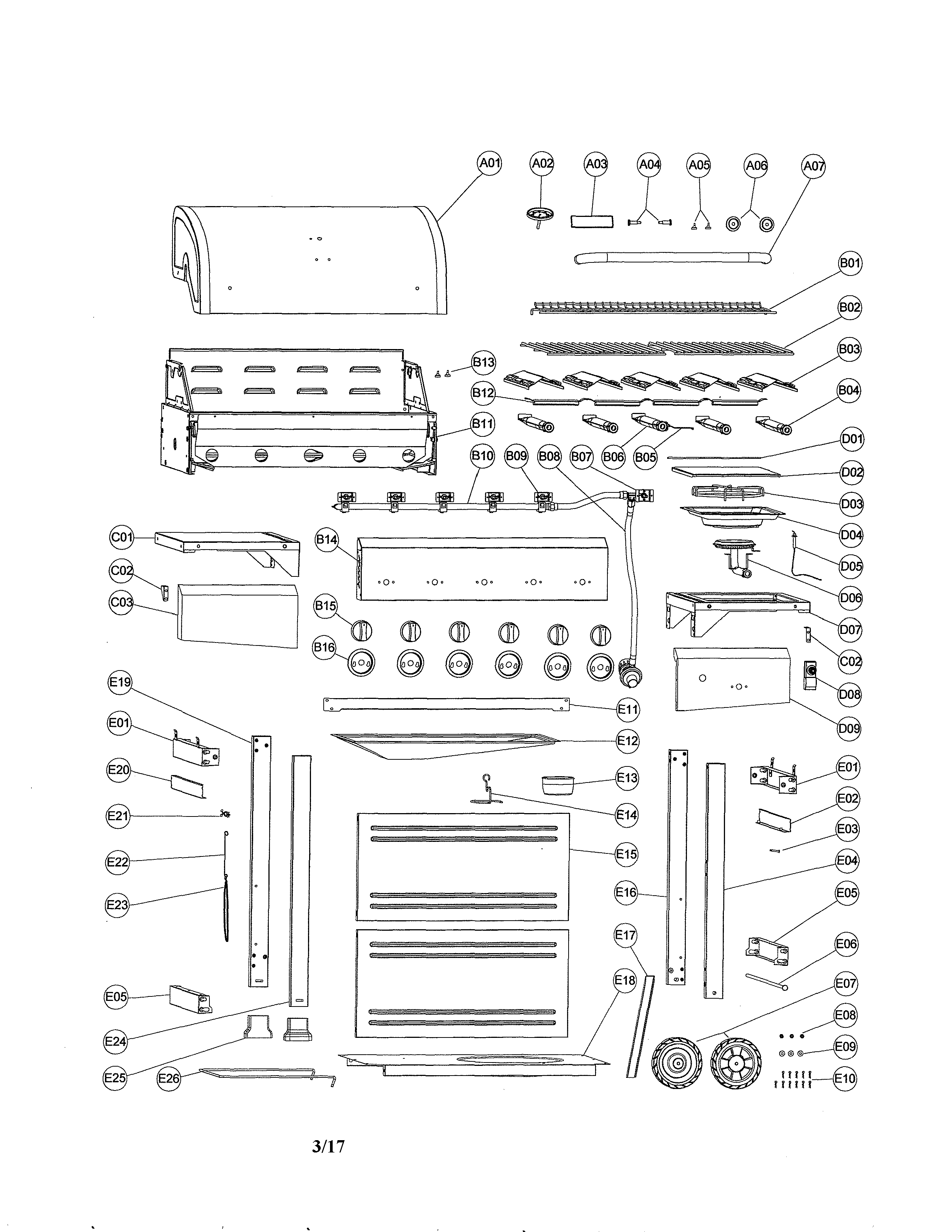 Gas grille