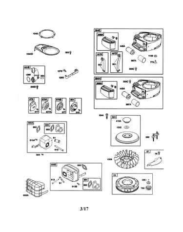 Air cleaner/flywheel