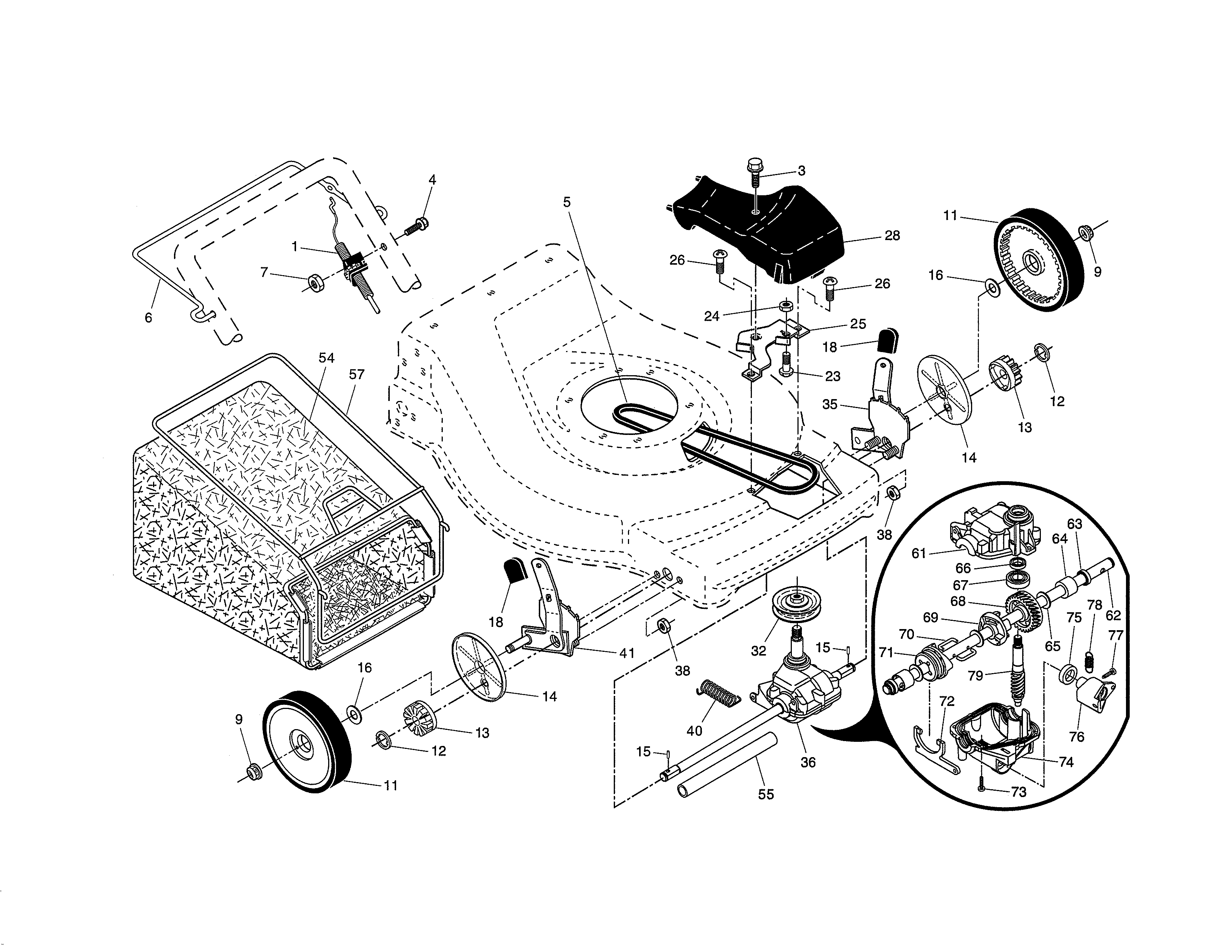 DRIVE CONTROL/GEAR CASE/WHEELS