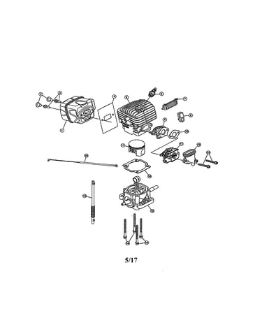 Muffler/cylinder/short block