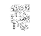 Hitachi CG23ECP throttle lever/gear case diagram