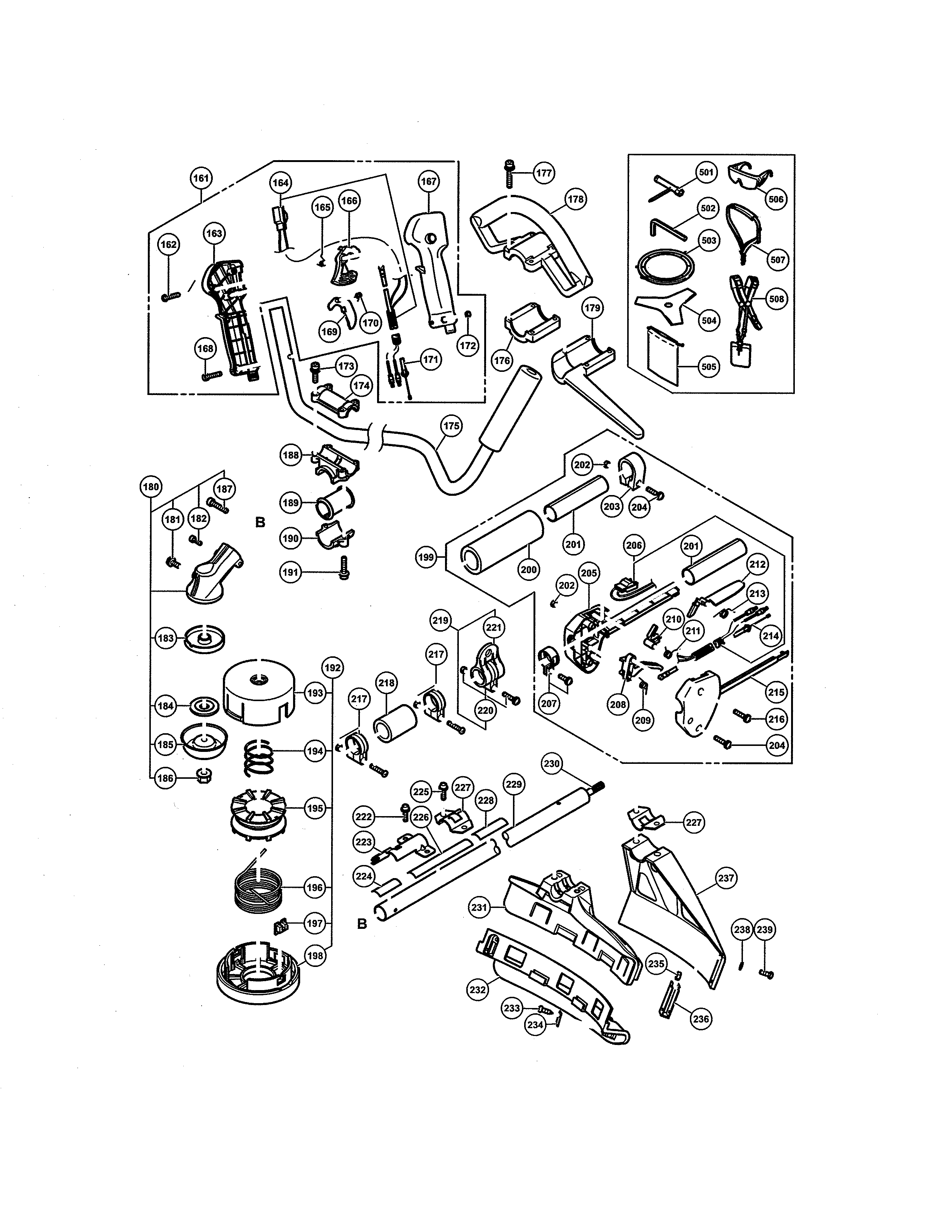 Throttle lever/gear case